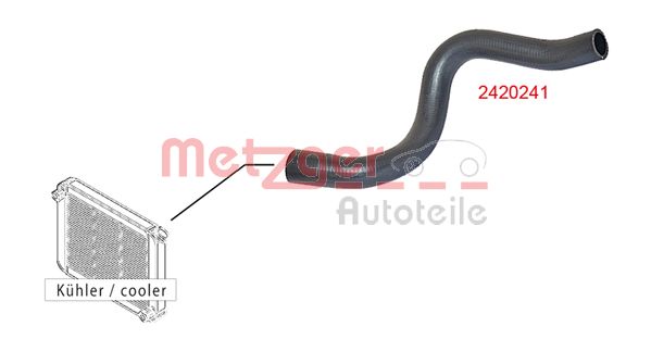 METZGER 2420241 Kühlerschlauch